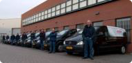 Servicebussen voor het pand van Western Airconditioning B.V.